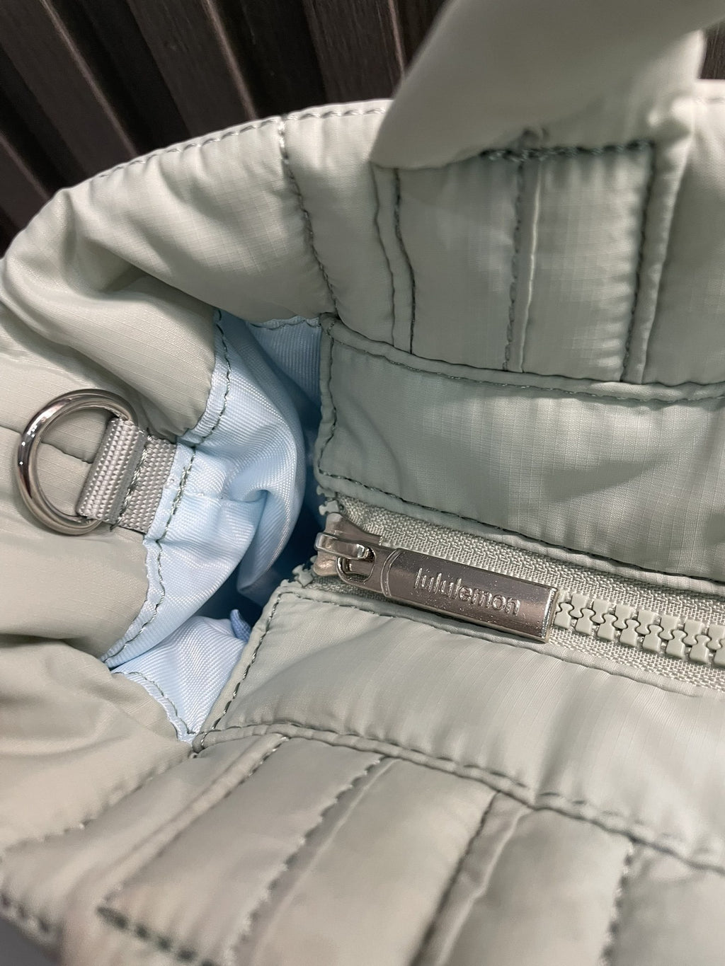 Quilted Grid Tote Bag