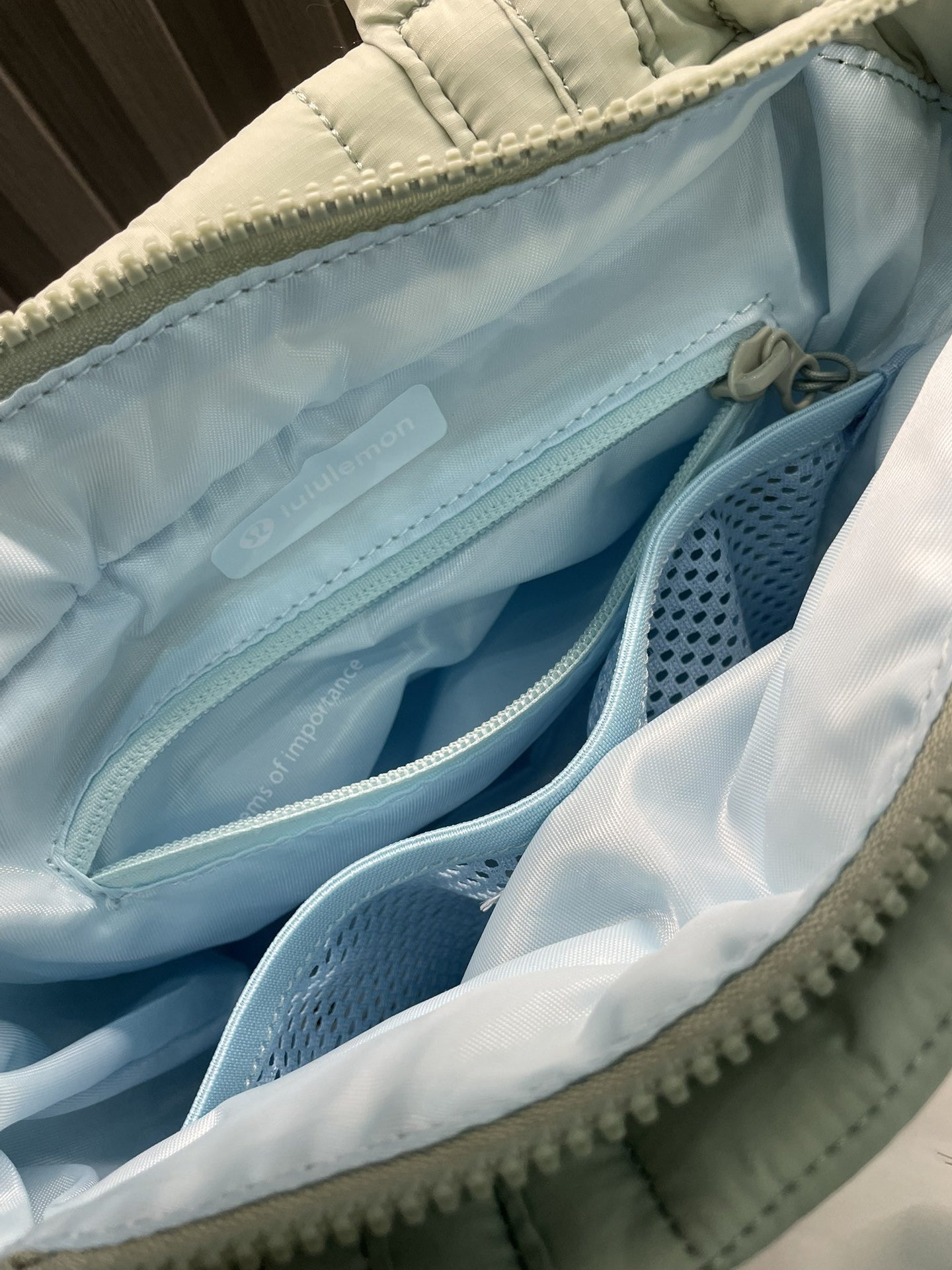 Quilted Grid Tote Bag